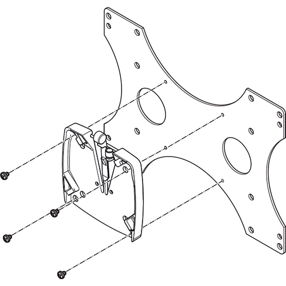 Artikelbild 2 des Artikels “Adapterplatte VESA für Wandhalterung Sky N und HF “